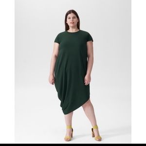 Universal Standard Geneva Midi Dress Scarab Green